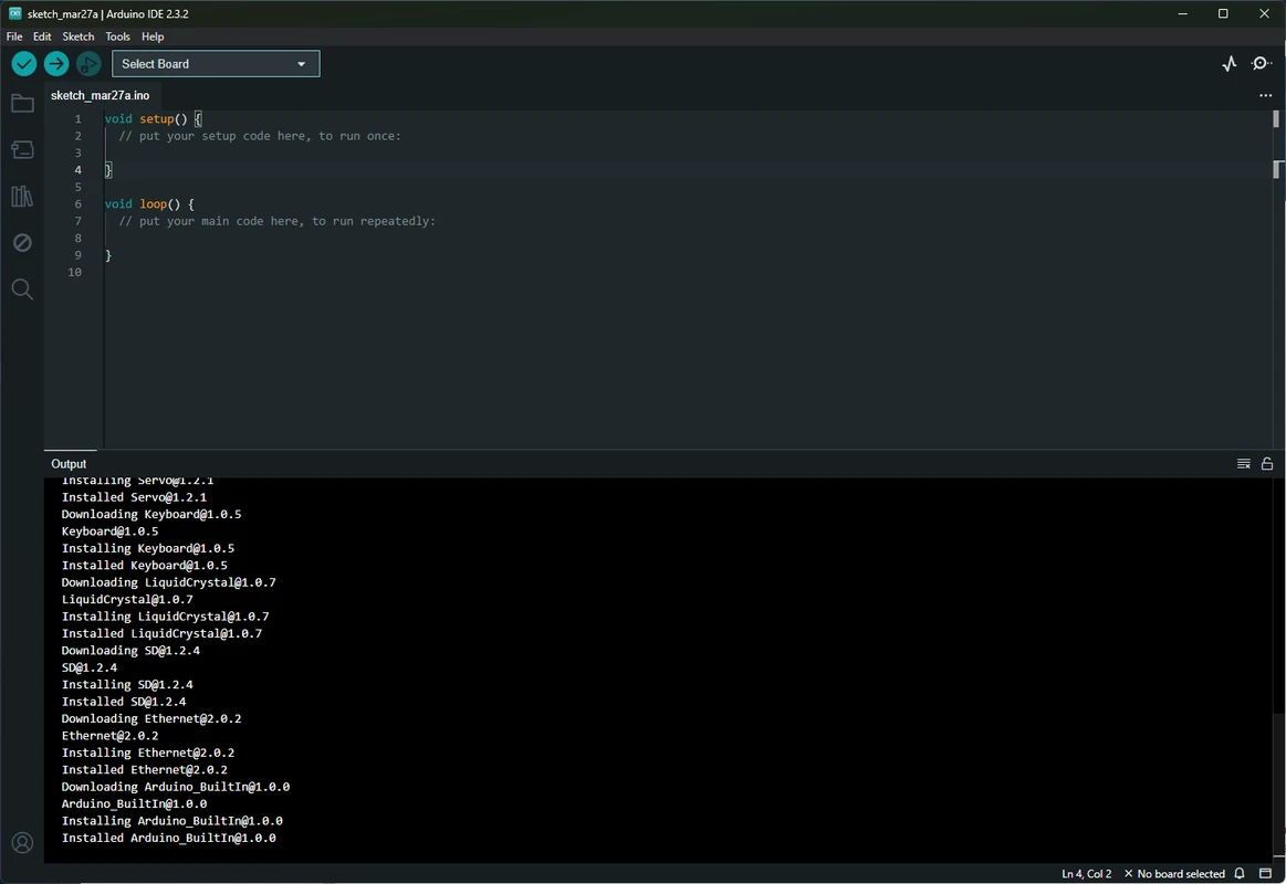 Serial Monitor displaying UART traffic and a live plot from a connected board